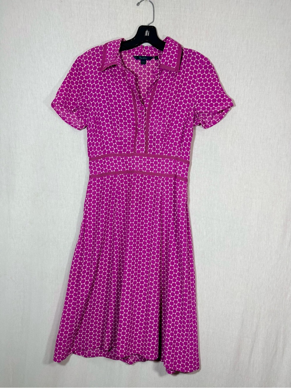 Biden size 8R Women’s Pink Polka Dot retro Fit-and-Flare Dress